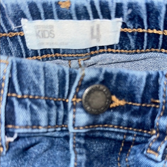Cotton On Blue Moto-Style Jeans with Ribbed Panels - Picture 3 of 3